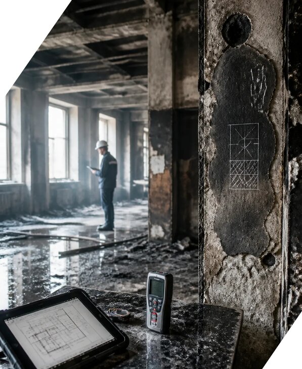 Обследование зданий после пожара в Обнинске от 15225 р. | ЭкспертизаРоссия