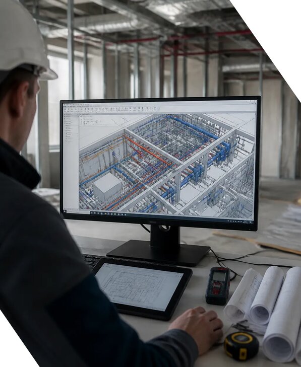 Создание BIM модели инженерных сетей для объектов в Обнинске